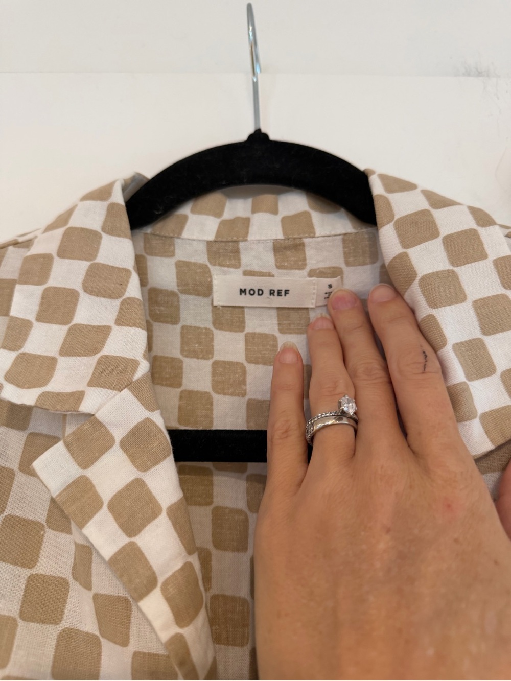 Mod Ref Checked Linen Blend Set - S - Picture 4 of 5